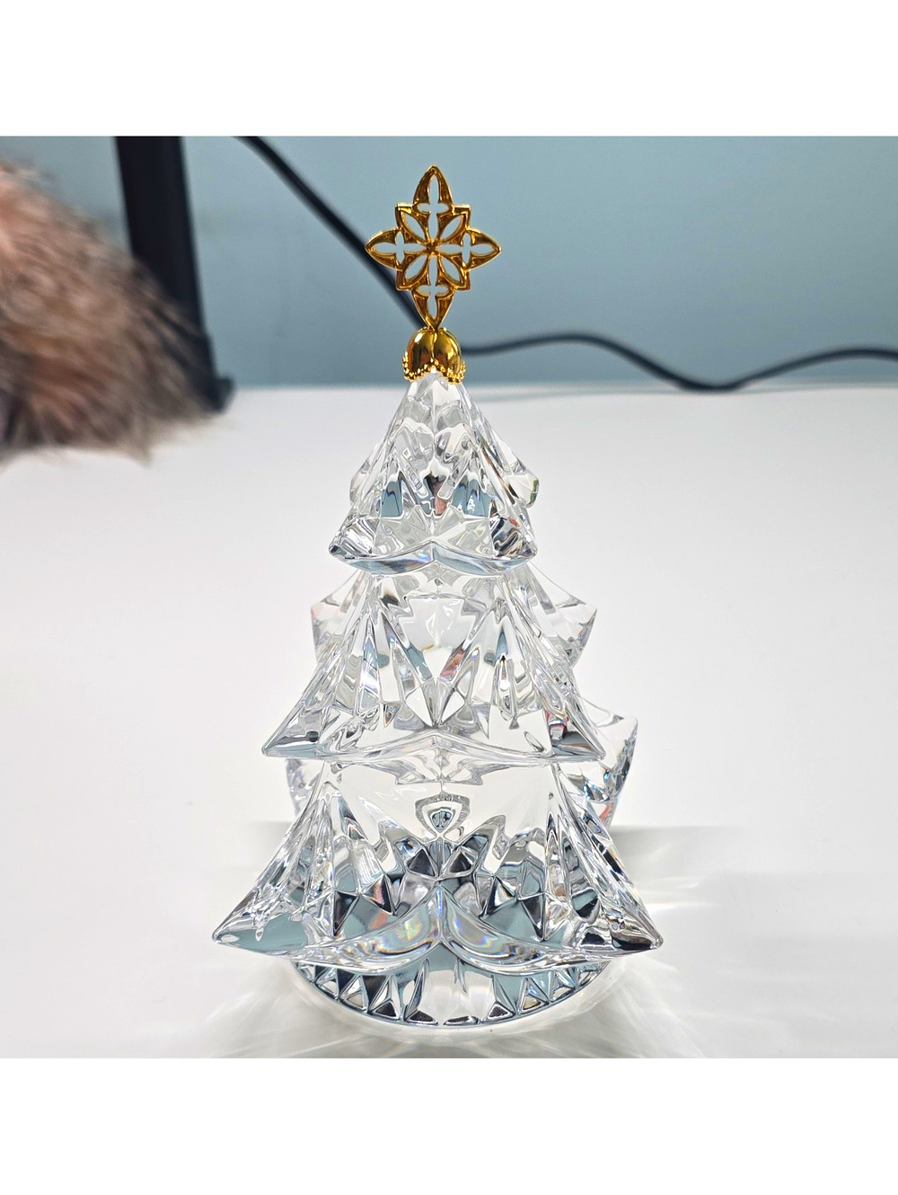 Lenox Full Lead Crystal Christmas Tree Sculpture (Czech Republic)